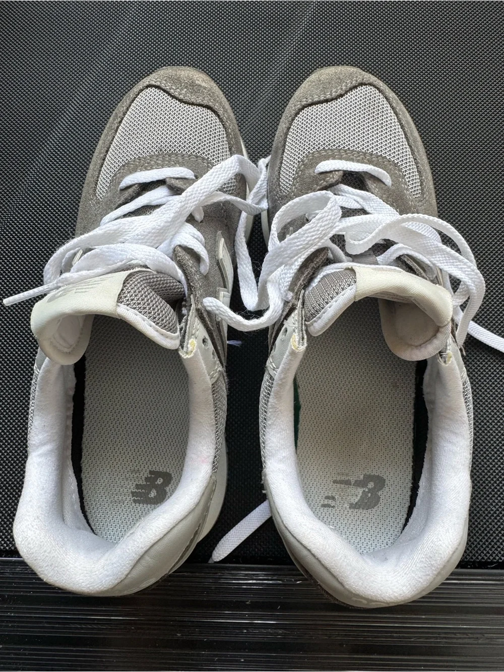 New Balance Women's Gray and White Sneakers